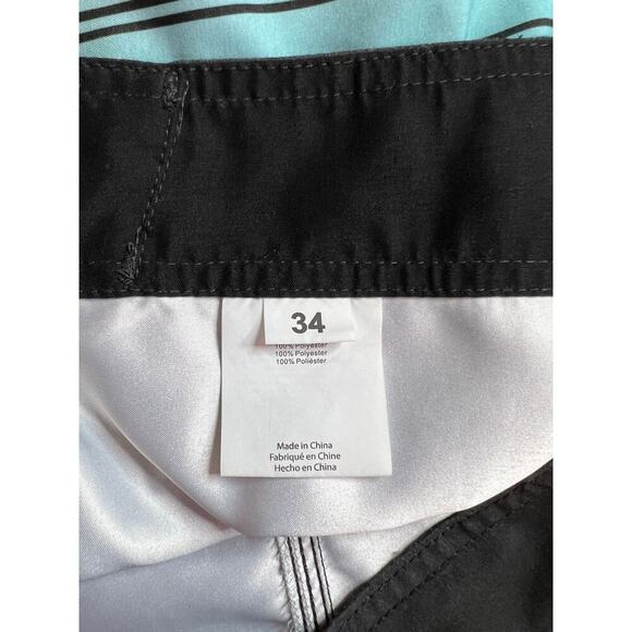 O'NEILL Surf Board Shorts in Black, Blues, and Gray Men's 34 Waist - Picture 8 of 8